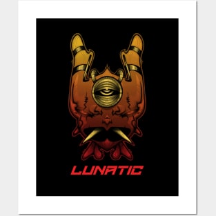 LUNATIC (Red) Posters and Art